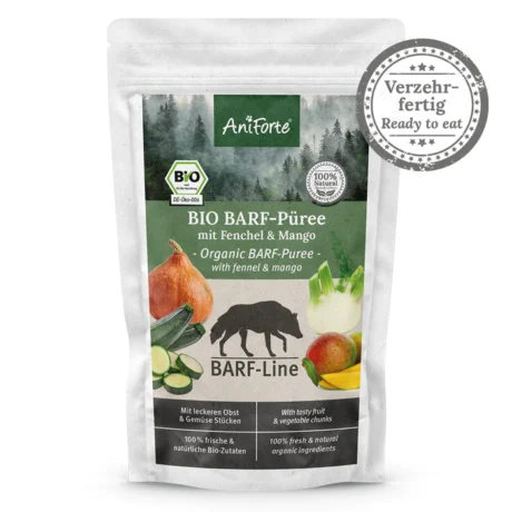 AniForte ORGANIC BARF πουρές – "Μάραθο & Μάνγκο" 14 x150g