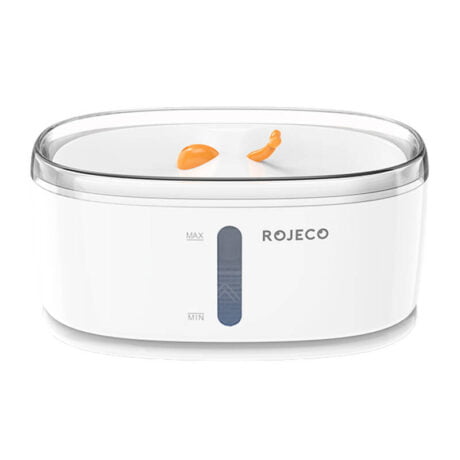 Rojeco Έξυπνη Ποτίστρα/Σιντριβάνι Νερού 2 Θέσεων Wireless 2.5L (Λευκό)