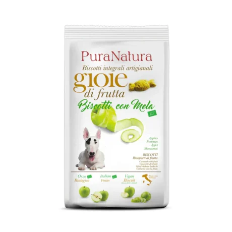 PuraNatura – Μπισκότα vegan με Πράσινα Μήλα και κριθάρι ολικής αλέσεως για σκύλους