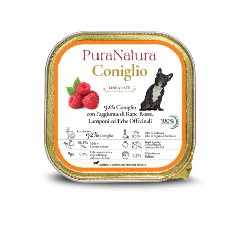 PuraNatura – Κουνέλι πατέ με κόκκινα γογγύλια και σμέουρα