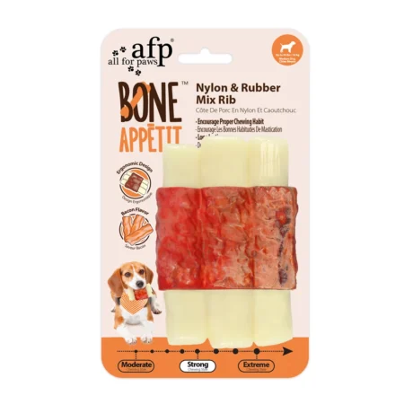 AFP Bone Appetit - Nylon & Rubber Mix Rib - Bacon Flavor In