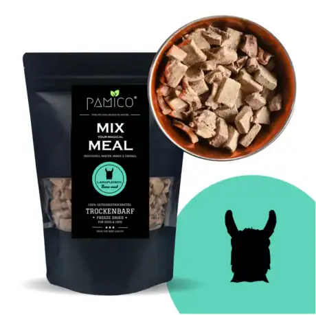 Pamico - Λυοφιλιωμένο κρέας λάμα - MIX MEAL ξηρή ωμή τροφή για σκύλους και γάτες