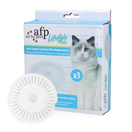 AFP Lifestyle 4 Pets - Lotus Ceramic Fountain Filter Replacement 3 pcs