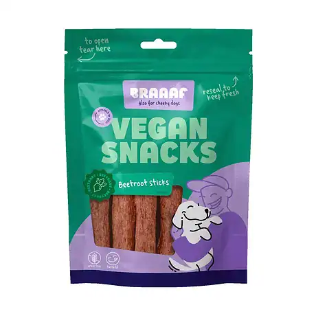 Braaaf Vegan Στικς Παντζαριού 12 εκ. 80 γρ
