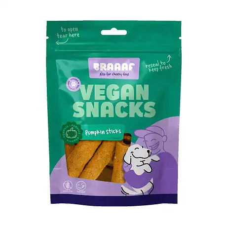 Braaaf Vegan Στικς απο Κολοκυθάκια 6 εκ. 80 γρ