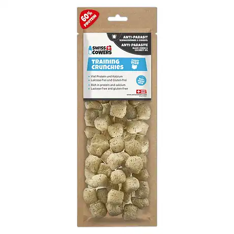 SwissCowers Cheese Crunchies Training Anti-Parasite (30 treats)