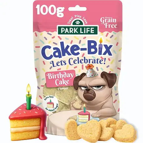 Μπισκότα για σκύλους Cake-Bix με γεύση τούρτας γενεθλίων 100g