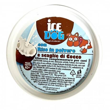 Dolci Impronte - Παγωτό για σκύλους | Riso e Cocco 40γρ