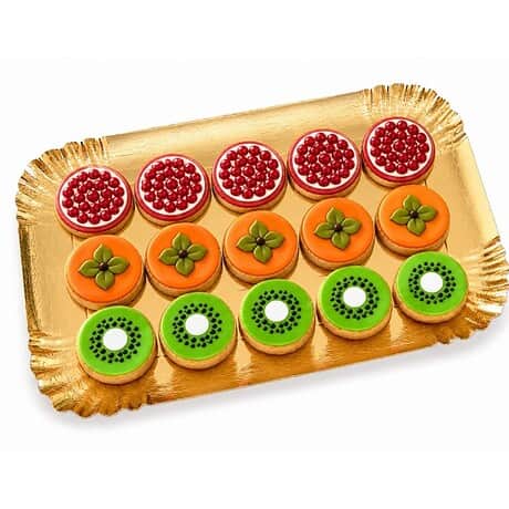 Dolci Impronte | 15 Δίσκος για μπισκότα Ακτινίδιο Ρόδι και Λωτός 270g